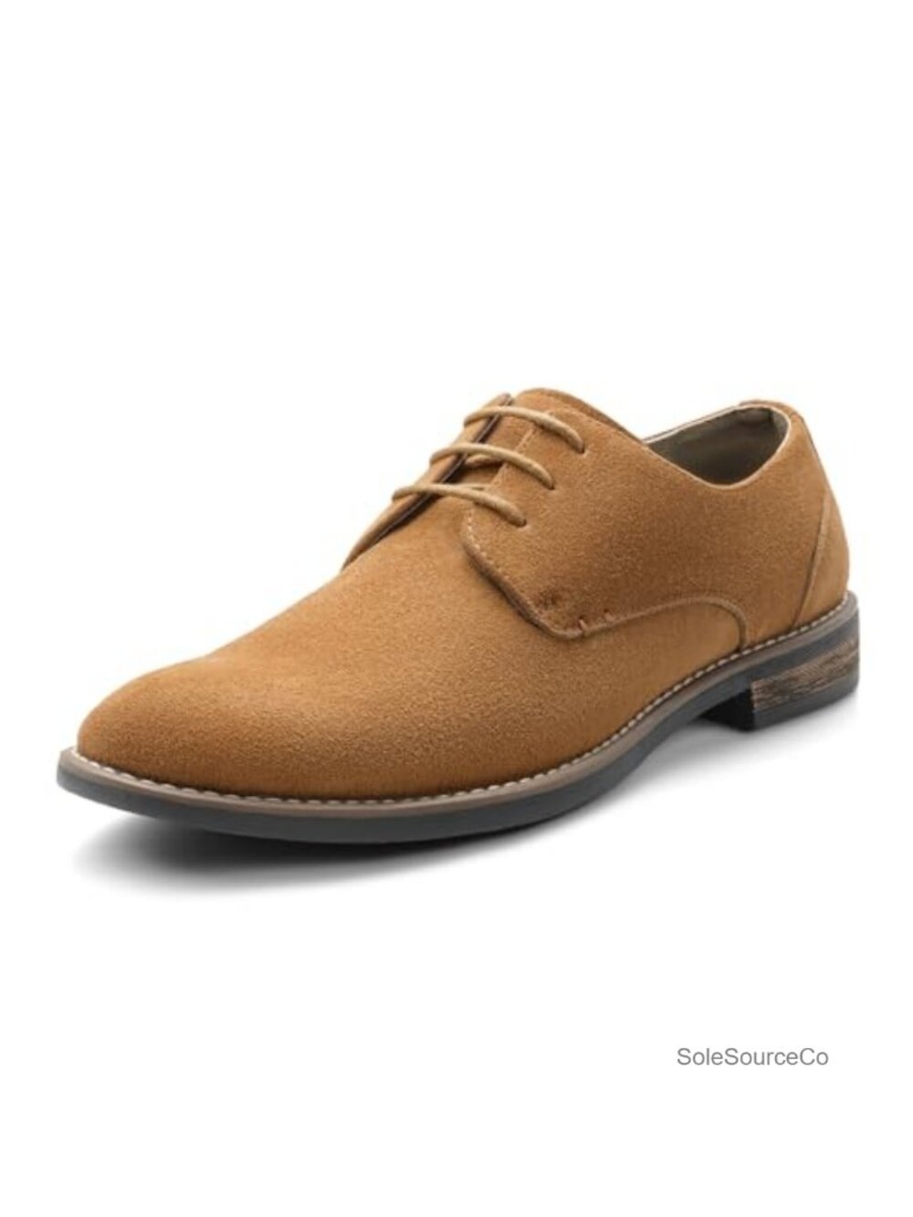 Mens Suede Lace Up Oxfords Wingtip Dress Shoes
